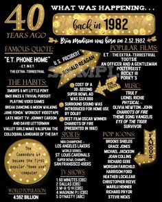 an old poster with the names of some famous tv shows in gold foil on black