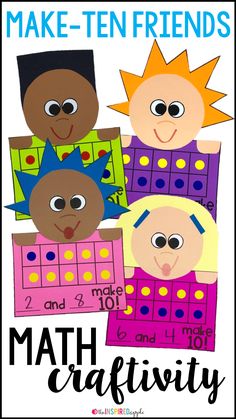 make - ten friends math craftivity for kids