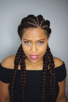 Ghana Braid Styles, Ghana Braids Hairstyles, Trendy We Fryzurach, Hair Colorful, Big Braids, Ghana Braids, Oval Face Hairstyles, Braids Hairstyles Pictures, Cool Braid Hairstyles