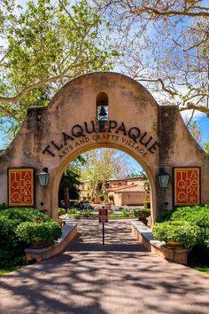 the entrance to la jollapaque resort and gardens