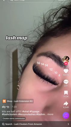 16 Mm Lash Map, Russian Volume Lashes Mapping, Lash Map With Clusters, Small Eye Lash Map, Foxy Lash Extensions Mapping, Lash Extension Chart, 8-16mm Lash Mapping, Different Lash Maps, Diy Cluster Lashes Mapping