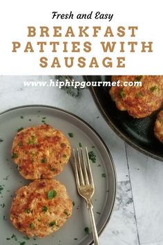 two breakfast sausage patties on a plate with a fork, next to a skillet with more patties and fresh sprigs of thyme Breakfast Sausage Patties, Sausage Patties, Dried Rosemary, Sunday Recipes, Sausage Patty, Breakfast Sausage, Cheesy Pasta, Garlic Clove