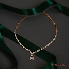 Timeless Luxe Diamond Necklace Gold Indian Necklace, Diamond Pendent Set, Minimalistic Jewellery, Small Diamond Necklace, Mangalsutra Chain, Diamond Pendent, Ear Chain, Traditional Diamond, Indian Necklace