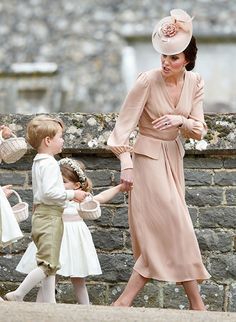 the princess and her children are walking together