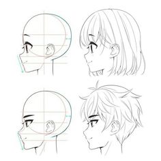 how to draw an anime character's head in 3 easy steps step by step