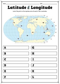 the world map worksheet with words and pictures to help students learn how to read