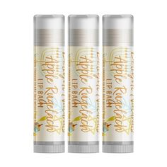 Delight Naturals Apple Rugelach Lip Balm - Three Pack Celebrate Hanukkah with Apple Rugelach Lip Balm! Natural, simple ingredient lip balms with an incredibly smooth texture. Listing is for a set of three, .15 oz. tubes. A base of beeswax and coconut oil soothes and heals the driest of lips. Handcrafted in small batches to ensure the best quality and flavor. Caramelized apple butter, honey, and nuts wrapped in dough. Ingredients: beeswax*, olive oil, coconut oil*, stevia*, flavor oil. (*Organic Caramelised Apples, Butter Honey, Dough Ingredients, Lip Balm Set, Flavored Oils, Natural Lip Balm, Apple Butter, Lip Balms, Natural Lips