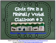 a blackboard with the words circle time in a minimaly verbal classroom 1