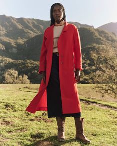 The Trapunto Trench Coat. -- Hot Red – The Great.