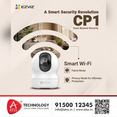 an advertisement for a smart home security system