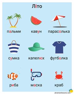 an image of different types of items in the russian language, including watermelon and other