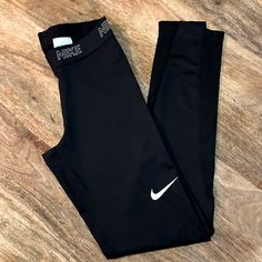 Perfect Condition Nwot *Nike* Womens Black Leggings With White Logo Band Size S. Compression Leggings Nike Leggings, Nike Womens, Compression Leggings, Nike Pants, Black Leggings, Black Nikes, Last Day, Fashion Inspo Outfits, Nike Women