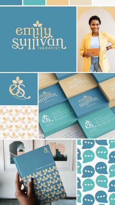 Emily Sullivan | Mental Health Therapist Brand Identity Minimalist Logo Branding, Logo Design Agency, Healthcare Branding, Clinic Logo, Healthcare Logo, Logo Design Inspiration Branding, Logo Brand Identity