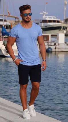 Smart Casual Menswear, Mens Shorts Outfits, Smart Casual Men, Stylish Men Casual, Mens Shorts Summer, Men's Outfits, Mens Casual Dress Outfits