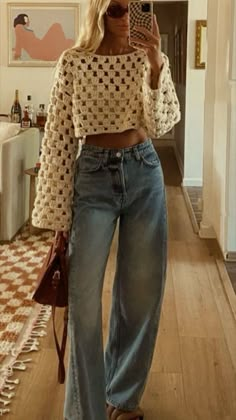 Surfergirl Style, Fest Outfits, Europe Outfits, Crochet Blouse, Thanksgiving Outfit, Summer 24, 2024 Fashion, Mode Inspiration