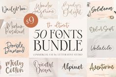 Signature & Handwritten Fonts Bundle is here with an amazing selection of premium fonts for your crafting and DIY projects. Cricut Calligraphy, Fonts Procreate, Procreate Fonts, Signatures Handwriting, Font Digital, Cricut Fonts, Signature Fonts, Wedding Fonts, Beautiful Fonts