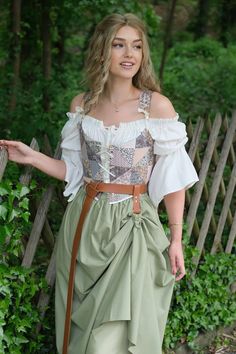 Adventure Costume, Renfaire Outfit, Skirt Hike, Explorer Outfit, Forest Outfit, Whimsical Outfit, Hiking Dress, Bunny Custom, Cottagecore Spring