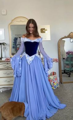 Sleeping Beauty Blue Dress, Princess Aurora Dress, Get Dressed With Me, Sleeping Beauty Dress, Sleeping Beauty Costume, Magical Dress, Digital Notes, Fantasy Dresses, December 2024