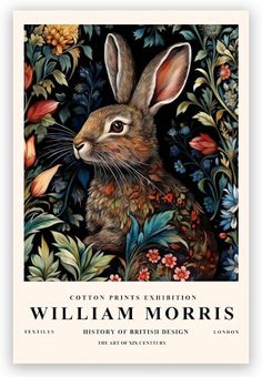 Amazon.com: TrhjumpQx William Morris Poster William Morris Prints William Morris Wall Art Exhibition Print Vintage Wall Art Textiles Art Vintage Poster for Living Room Bedroom Flowe Plant Art 12x18inch Unframed: Posters & Prints William Morris Prints, Bunny Rabbit Art, Animal Canvas Paintings, Poster For Living Room, Textile Wall Art, Rabbit Art