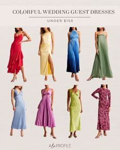 Colorful Wedding Guest Dresses // Abercrombie, spring wedding, spring wedding guest, wedding guest dress, wedding guest dresses, spring dresses, summer dresses, summer wedding Spring Wedding Guest, Spring Wedding Guest Dress