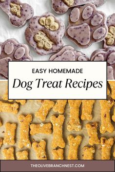 homemade dog treat recipe with the title overlay