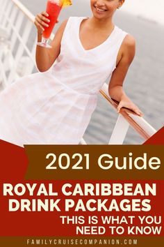 Royal Caribbean has many options when it comes to drinks and beverages, and the value proposition of purchasing a beverage package can be murky. Get the key facts you need to know to figure out whether a Royal Caribbean Drink Package is right for your family. (Updated for 2021) Caribbean Drinks, Cruise Outfits, Vacation Packing, Family Plan, Family Cruise