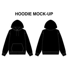 Hi i make detail vectors template of clothing and accessories. Blank Hoodies Front And Back, Plain Hoodie Template, Plain Black Hoodie Template, Hoodie Outline Template, Blank Hoodies Template, Black Hoodie Mockup, Clothes Template