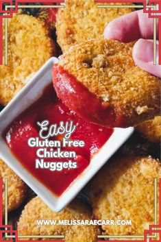 Whip up a batch of these easy, high-protein chicken nuggets using just chicken and eggs! 

💪With over 39g of protein in just three nuggets, they're perfect for quick lunches and freeze like a dream for busy weekdays. 

🍗Gluten-free and delicious - who said healthy eating had to be complicated? 
✨️Includes recipe instructions for air fryer and oven both! Air Fryer Keto, Gluten Free Chicken Nuggets, Chicken And Eggs, Honey Mustard Recipes, Keto Gluten Free, Sugar Free Ketchup, Mustard Recipe, Gluten Free Kids, Easy Air Fryer