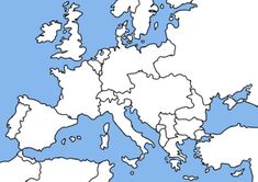 a map of europe with all the countries