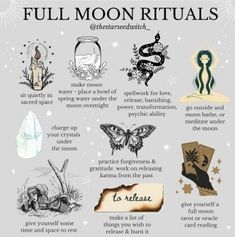 Moon Cycle Calendar, Full Moon Rituals, Moon Spells, Moon Rituals, Wiccan Magic, Moon Cycle, Witch Spirituality, Magic Spell Book, Full Moon Ritual