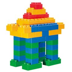 an image of a building made out of legos on a white background for use in children's books