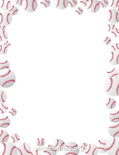 a frame made out of baseballs on a white background