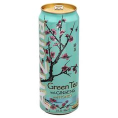 a can of green tea with ginseng