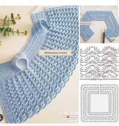 the crochet pattern is shown with instructions to make it look like an afghan