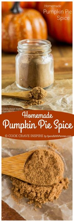 homemade pumpkin pie spice recipe in a jar