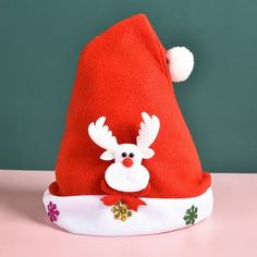 Thickened Christmas cap Dress Up Holiday New Year Festive Party Decor Christmas Santa Gift Velvet Non Woven For Kids Adults Material: cloth Color: as the picture shows, (Due to the difference between different monitors, the picture may have slight color difference. please make sure you do not mind before ordering, Thank you!) Package weight: 40g Package size: 35x28x5cm,(Please allow 1-3mm error due to manual measurement. please make sure you do not mind before ordering.) Size: One Size.  Color: Kids Santa Hat, Puppy Party Decorations, Funny Christmas Hats, Christmas Decor Gifts, Christmas Cap, Family Christmas Dinner, Christmas Santa Gifts, Girls Party Decorations, Holiday Hats