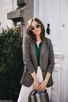 Workwear Inspiration, Gingham Blazer, Blazer Look, Look Office, How To Wear Leggings, Style Leggings, Casual Chique, Style Blazer, Formal Outfits