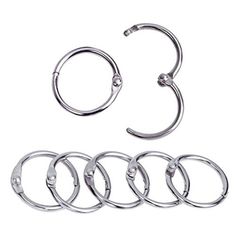 six pairs of stainless steel captive rings