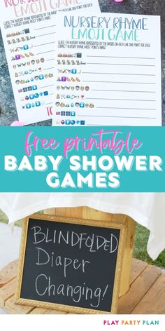 baby shower games and free printables are perfect for the little ones to play with