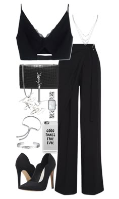 "Untitled #2161" by theeuropeancloset ❤ liked on Polyvore featuring Adeam, Versace, Michael Antonio, Forever 21, Yves Saint Laurent, Chanel, Topshop, Casetify, Monica Vinader and Cartier Ideas De Outfits, Michael Antonio, Monica Vinader, Going Out Outfits, Inspiration Mode, Ladies Dress Design