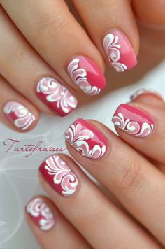 nail art dentelle mariage Bridal Nail Art, Style Nails, Her Nails, Gel Nail Designs, Pedicures, Bridal Nails, Fabulous Nails, Beautiful Nail Art, Nail Art Inspiration