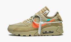 Shop The 10: Nike Air Max 90 "Off-White / Desert Ore" at Stadium Goods, the world's premier marketplace for authentic sneakers and streetwear. In stock and ready to ship. Doudoune The North Face, Jordan Shop, Nike Off White, White Desert, All Jordans, Nike Design, Nike Max, Baskets Nike, Outfits Hombre