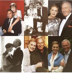 the collage shows photos of people in formal wear and ties, including an older man with his arm around a younger woman's neck