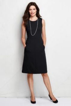 Dress:  Little Black Dress - sleeveless - sheath. Wear Black Dresses, Polished Casual, Wedding Dress With Pockets, Black Accessories, Sleeveless Sheath Dress, Tall Women, Work Attire, Dress With Pockets