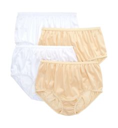 PRICES MAY VARY. 100% Nylon Hand Wash Only Full Coverage Bottoms With Hygienic Liner For Daywear, Classic White Full Coverage Bottoms, White High-cut Leg Bottoms For Daywear, White High-cut Leg Bottoms For Daytime, Classic White Brief Bottoms, White Bottoms With Elastic Waistband And High-cut Leg, White Nylon Bottoms With Elastic Waistband, High Rise Style, Natural Contour