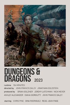 a poster for the upcoming film, dinosaurs and dragon's 2012 - 2013 with an image of a man surrounded by other people