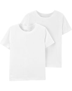 A closet essential, these short-sleeve undershirts are crafted in soft, breathable cotton with a tag-free label. Free Label, Free Jeans, Closet Essentials, Ribbed Neckline, Boys Top, Shop Clothing, Tops For Leggings, Fabric Care, White Undershirt