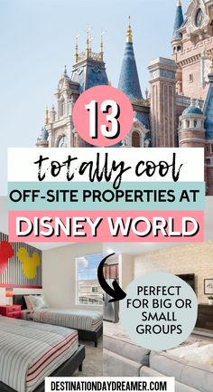 Walt Disney World Castle with words written overtop '13 Totally cool off-site properties at Disney World' Where To Stay In Disney World, Disney World Budget, Disney Airbnb, Disney Maps, Vegetable Moussaka, Disneyland Vacation Planning, Disneyland Travel, Disney Money, Disney World Tips