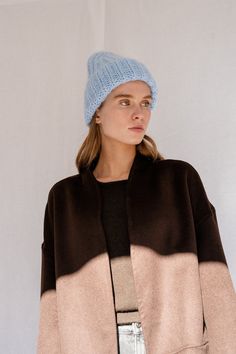 The Mohair Beanie is hand knitted with our premium Italian mohair blend. So comfortable and cozy that you can easily wear it throughout the day. Both light and fuzzy, this extra soft hat has a fold-over brim for extra warmth. Minimally designed to elevate any outfit, so you can pair it with an oversized coat or your bomber jacket. Made to order in 3 colors that smoothly match with neutrals and more vibrant colors. Handcrafted in Greece. DETAILS * Super soft, premium quality Italian mohair * 60% kid mohair, 40% microfiber * Seamless design * Hand wash in cold water SIZE & FIT * One size, fits most SHIPPING & RETURNS: * Free shipping * Gift-ready packaging * Made to order, ships in 1-2 weeks * 30-day return policy https://etsy.me/2zLMBEv See more of our Mohair capsule collection here: https: Blue Wool Knitted Beanie, Winter Alpaca Crochet Hat, One Size, Blue Knit Winter Hat, Winter Wool Crochet Hat One Size, Knitted Blue Beanie For Fall, Blue Wool Hat For Winter, Blue Soft Knit Beanie For Fall, Winter Mohair Knitted Hat, Knitted Mohair Winter Hats