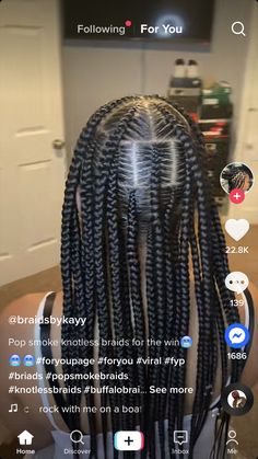 Jumbo Stitch Braids Cornrows, Feeder Braids Hairstyles For Black Women, Large Single Braids, Jumbo Cornrow Hairstyles, Layered Cornrows, Goddess Braid Bun, Aesthetic Surgeon, Lil Girl Hairstyles, Kids Braids